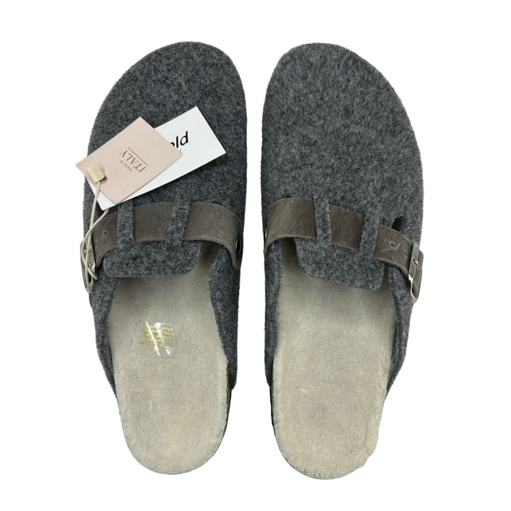Bio-Gold Felt Slip-On Faux Fur Mules‎ Clogs Slipper Shoes NWT (11) - Picture 4 of 16